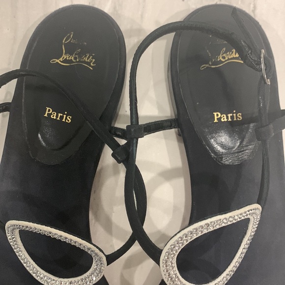 SOLD Authentic Louboutin, EU size 40 (true US 10), Swarovski crystals - Picture 4 of 6